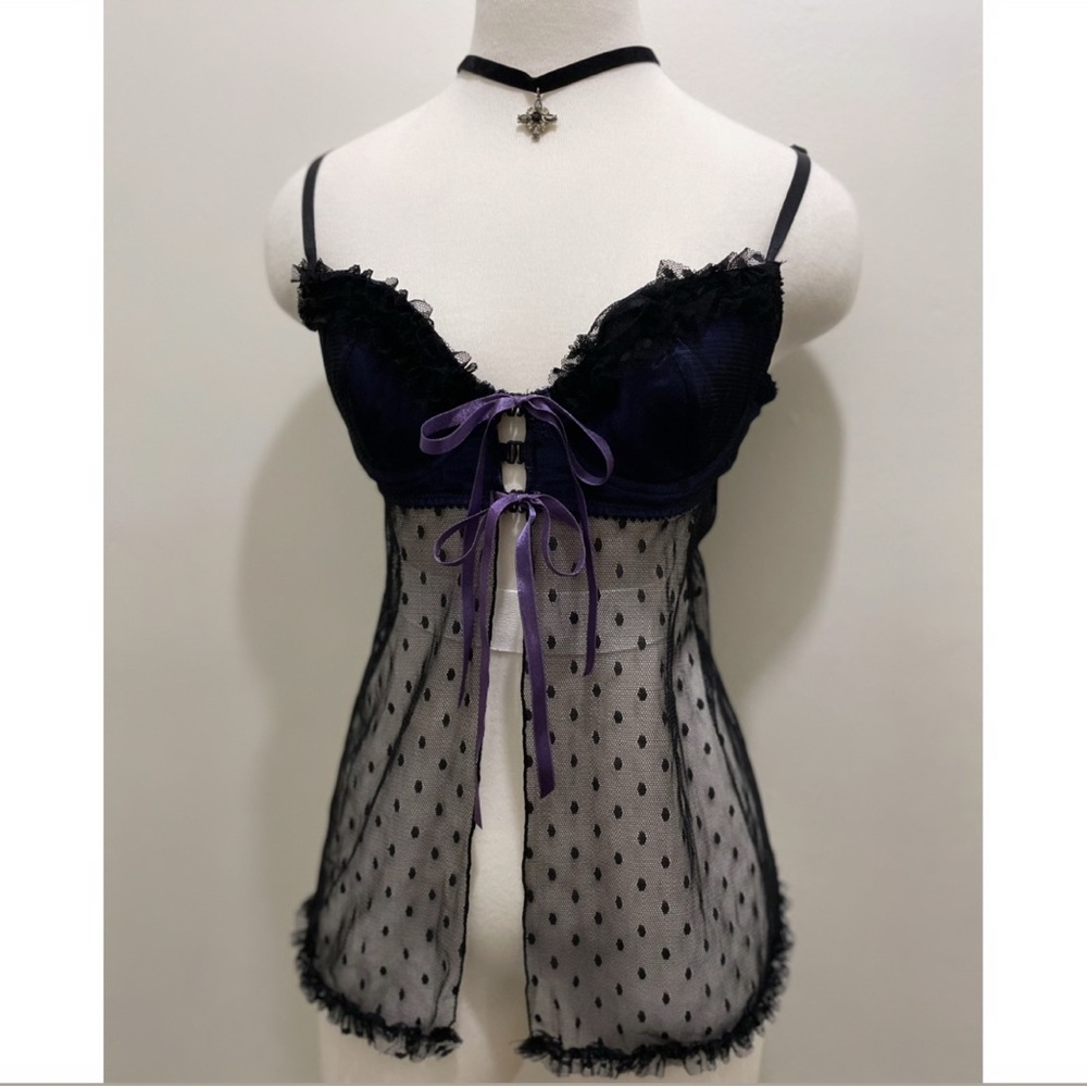 VTG Gothic Y2K Babydoll Top
